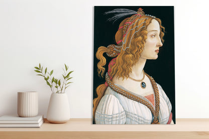 Obraz  Portrait of a Lady, Botticelli Vintage do Salonu