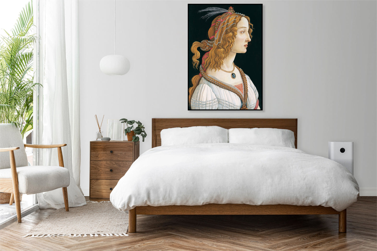 Plakat  Portrait of a Lady, Botticelli Vintage do Salonu