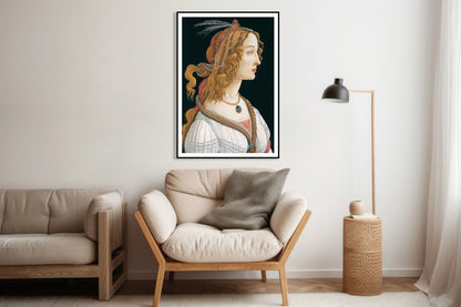 Plakat  Portrait of a Lady, Botticelli Vintage do Salonu
