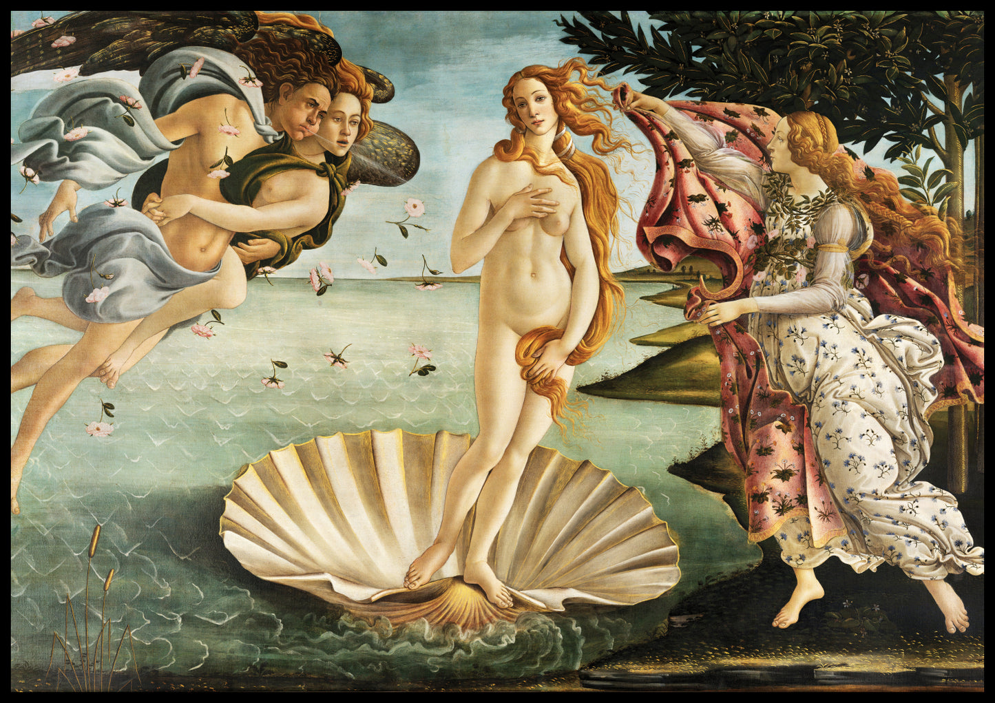 Plakat  The Birth of Venus, Botticelli Vintage do Salonu