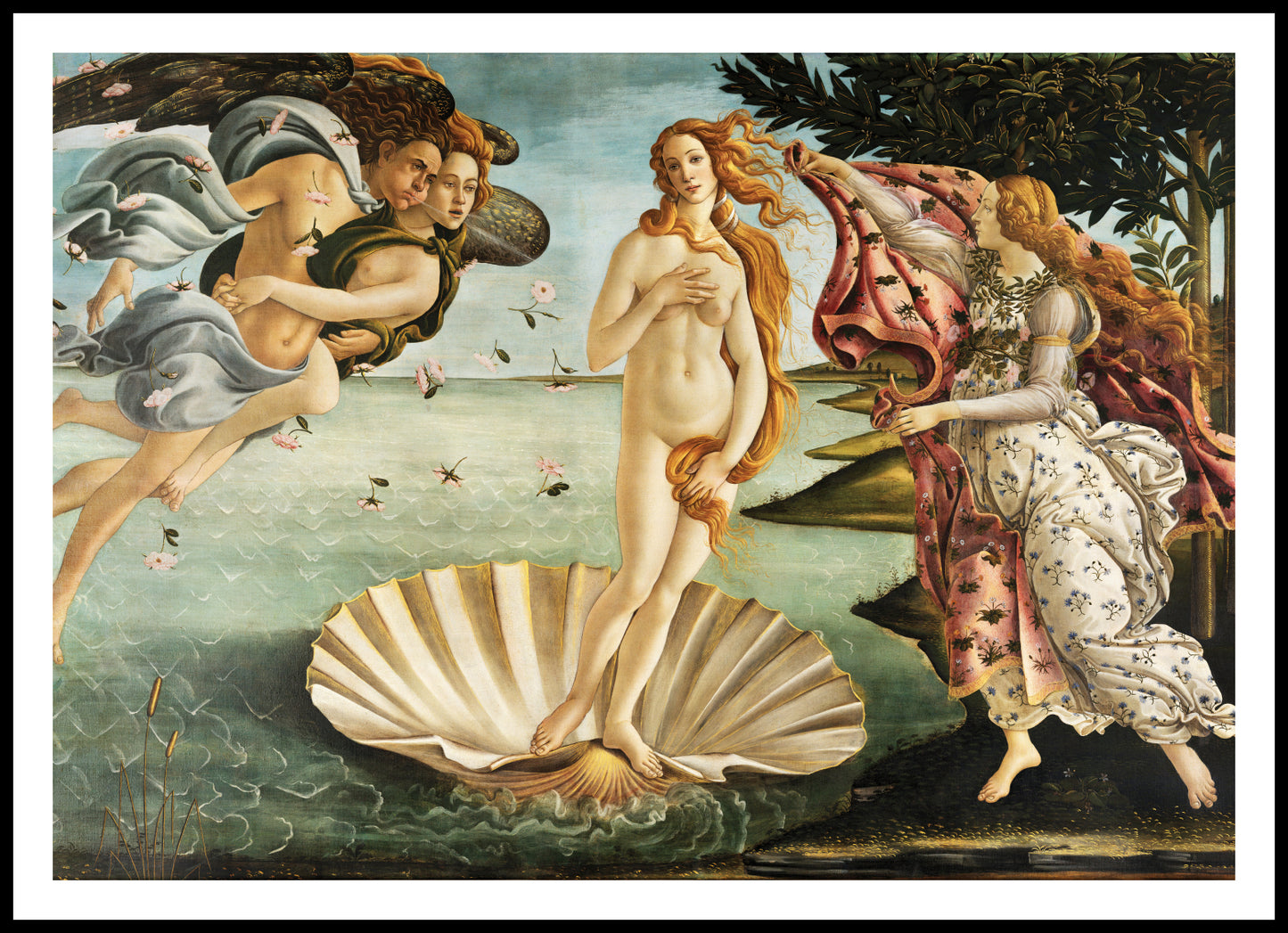 Plakat  The Birth of Venus, Botticelli Vintage do Salonu