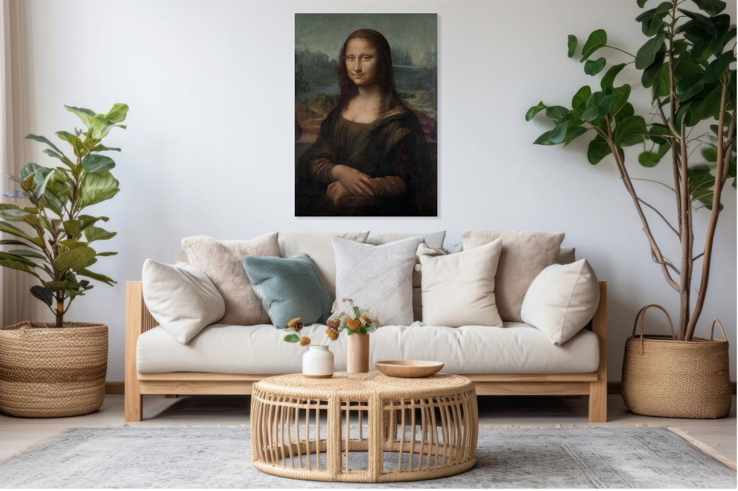 Obraz  Mona Lisa, Da Vinci Vintage do Salonu