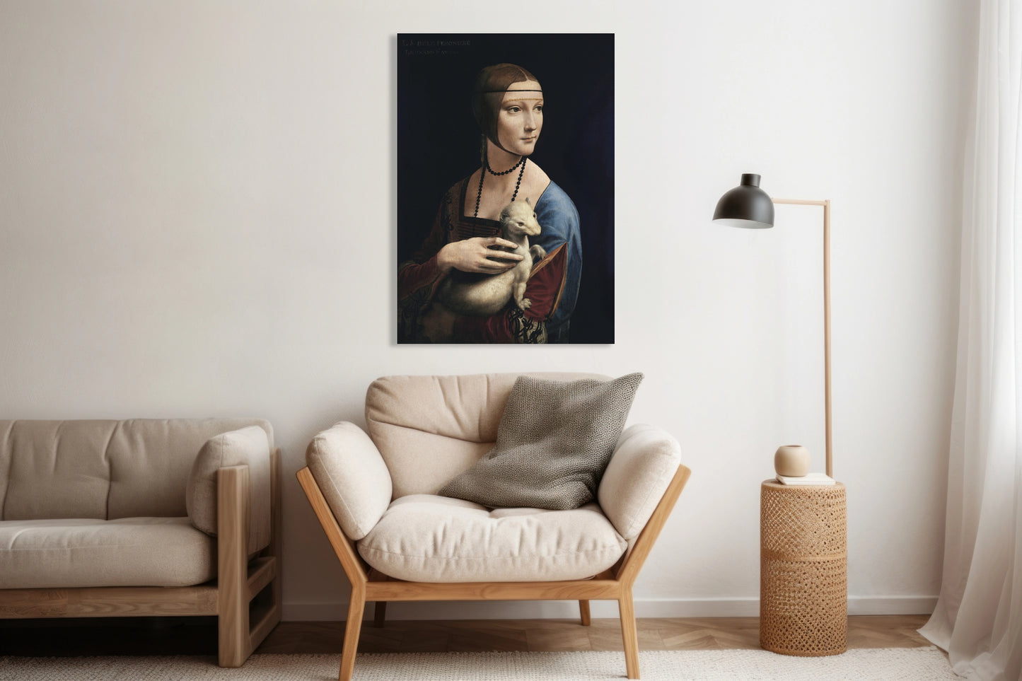 Obraz  Dama z Łasiczką, Da Vinci Vintage do Salonu