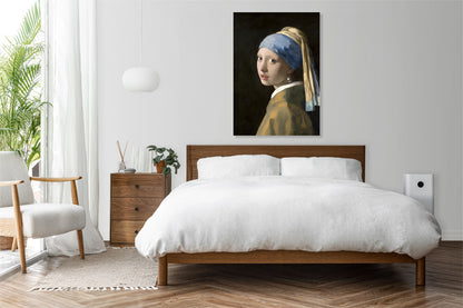 Obraz   Dziewczyna z Perłą, Vermeer Vintage do Salonu