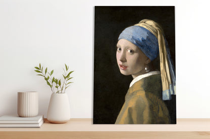 Obraz   Dziewczyna z Perłą, Vermeer Vintage do Salonu