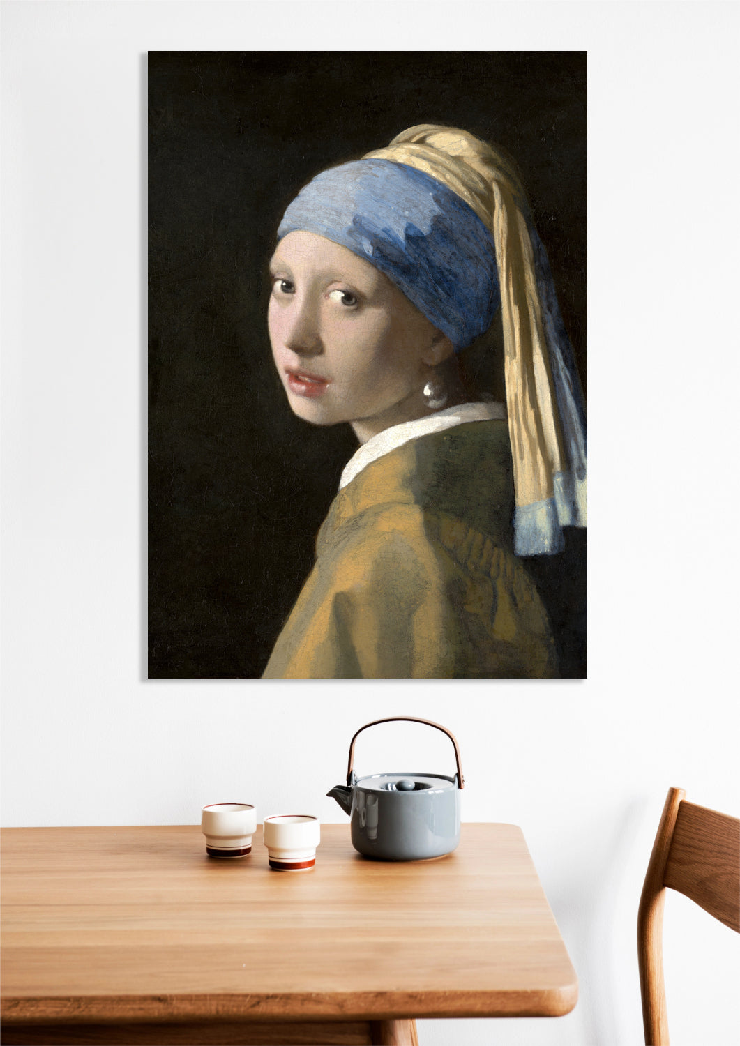 Obraz   Dziewczyna z Perłą, Vermeer Vintage do Salonu