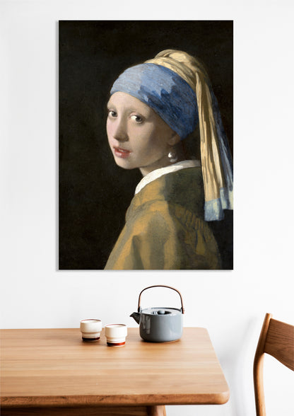 Obraz   Dziewczyna z Perłą, Vermeer Vintage do Salonu
