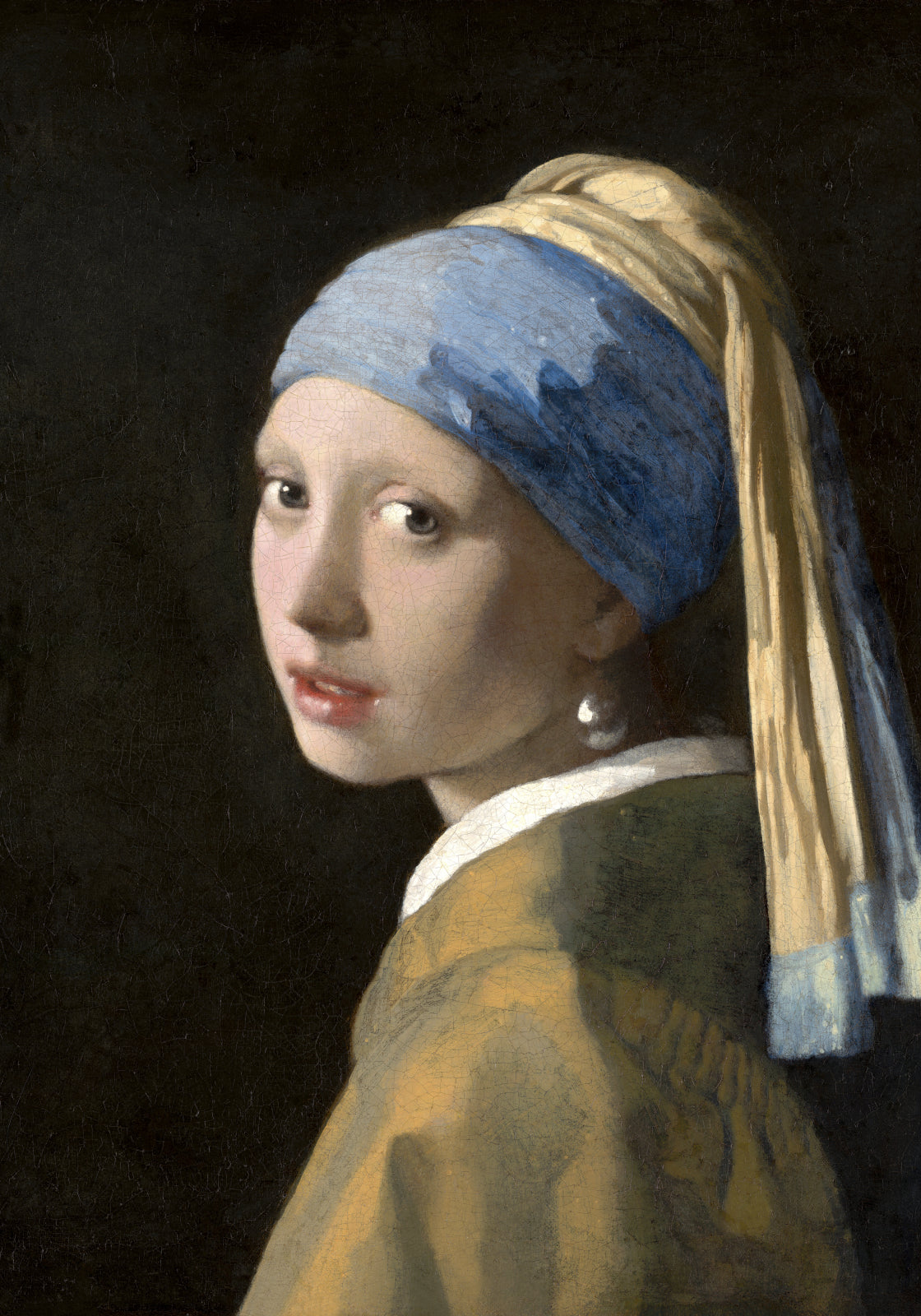Plakat   Dziewczyna z Perłą, Vermeer Vintage do Salonu