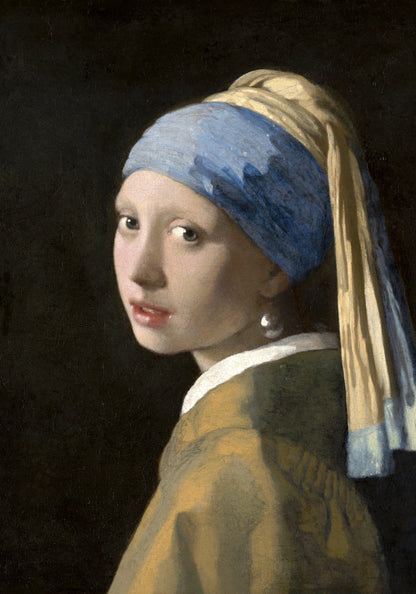 Plakat   Dziewczyna z Perłą, Vermeer Vintage do Salonu