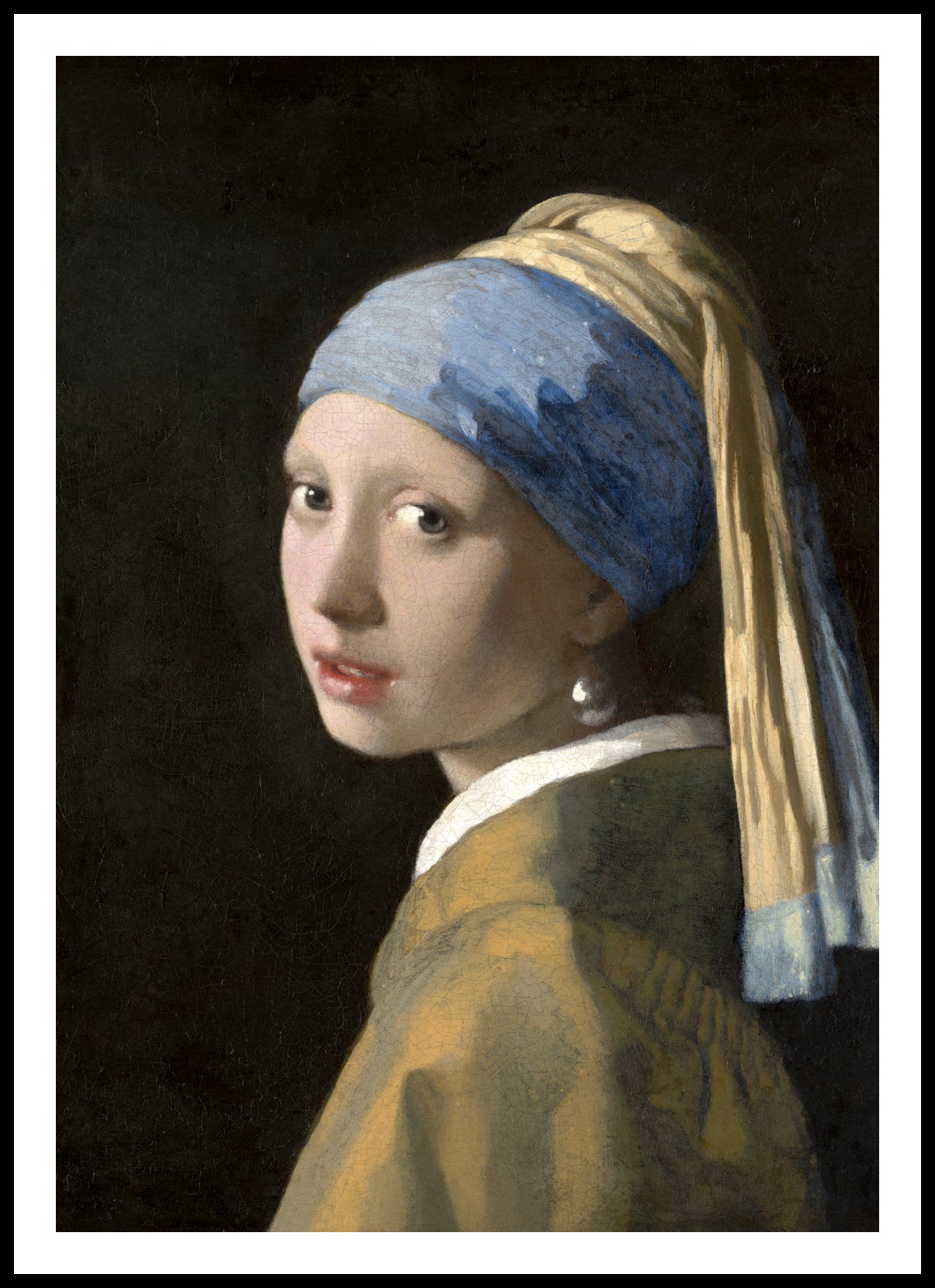 Plakat   Dziewczyna z Perłą, Vermeer Vintage do Salonu