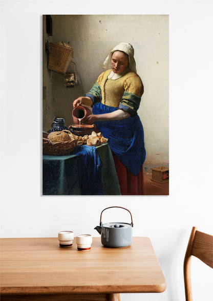 Obraz  Mleczarka, Vermeer Vintage do Salonu