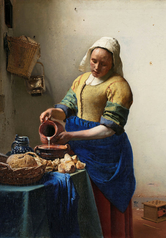 Plakat  Mleczarka, Vermeer Vintage do Salonu
