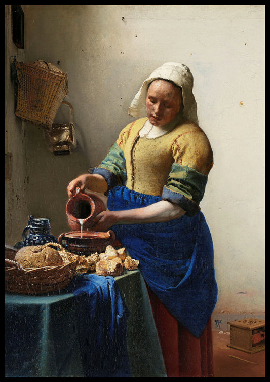 Plakat - Vermeer - Mleczarka