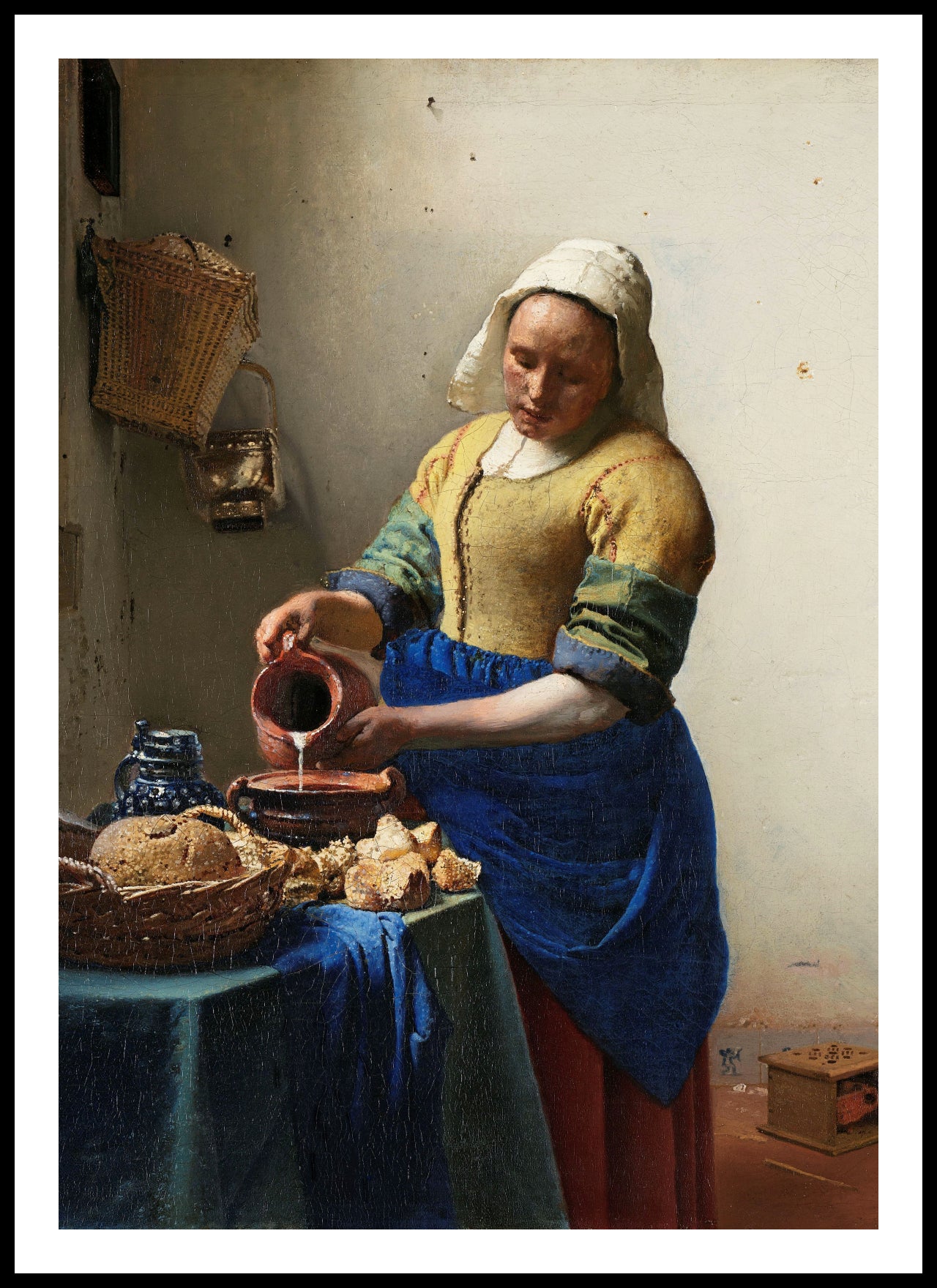 Plakat  Mleczarka, Vermeer Vintage do Salonu
