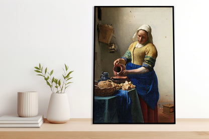 Plakat  Mleczarka, Vermeer Vintage do Salonu