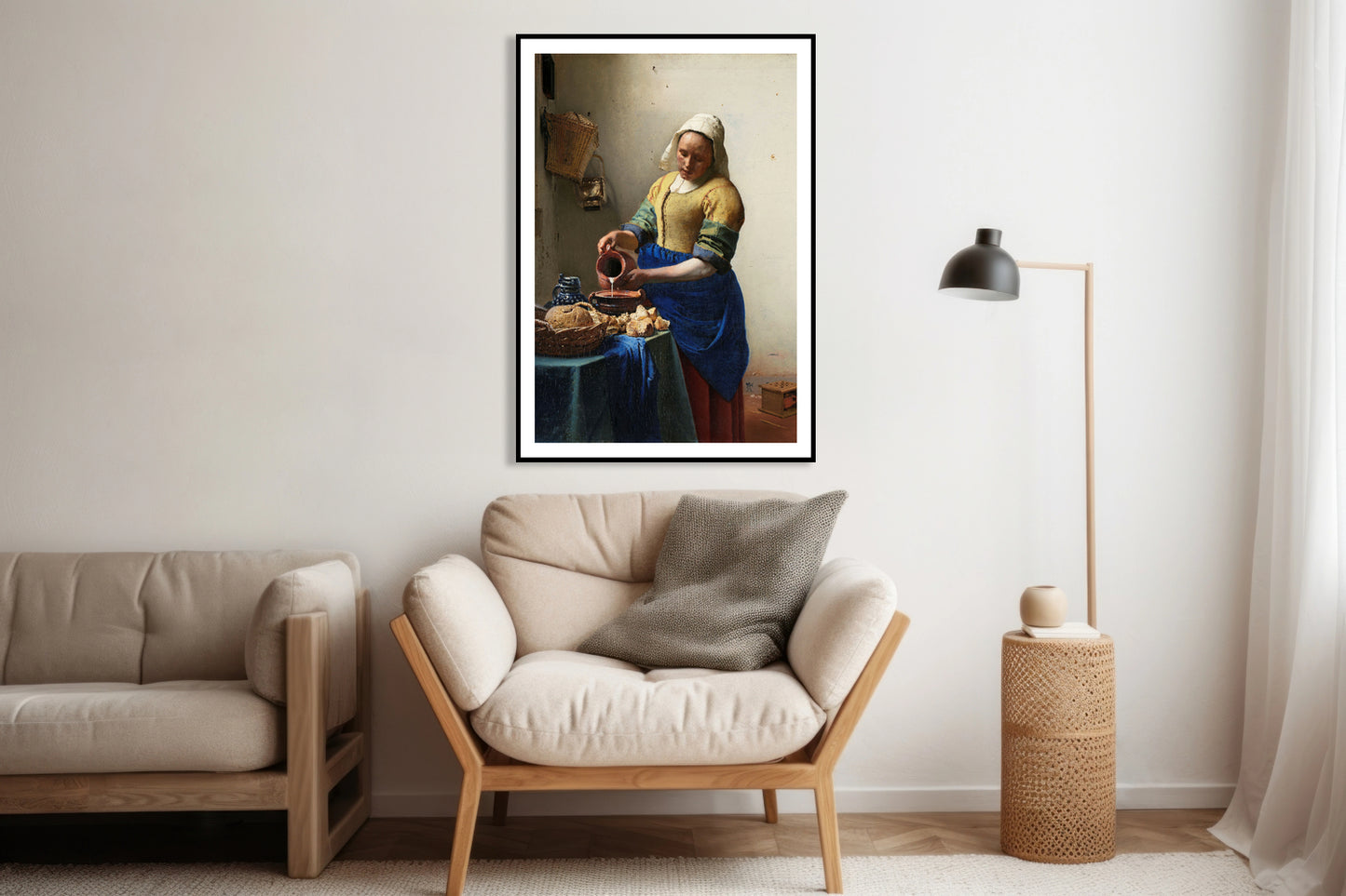 Plakat  Mleczarka, Vermeer Vintage do Salonu
