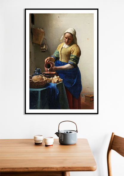 Plakat - Vermeer - Mleczarka