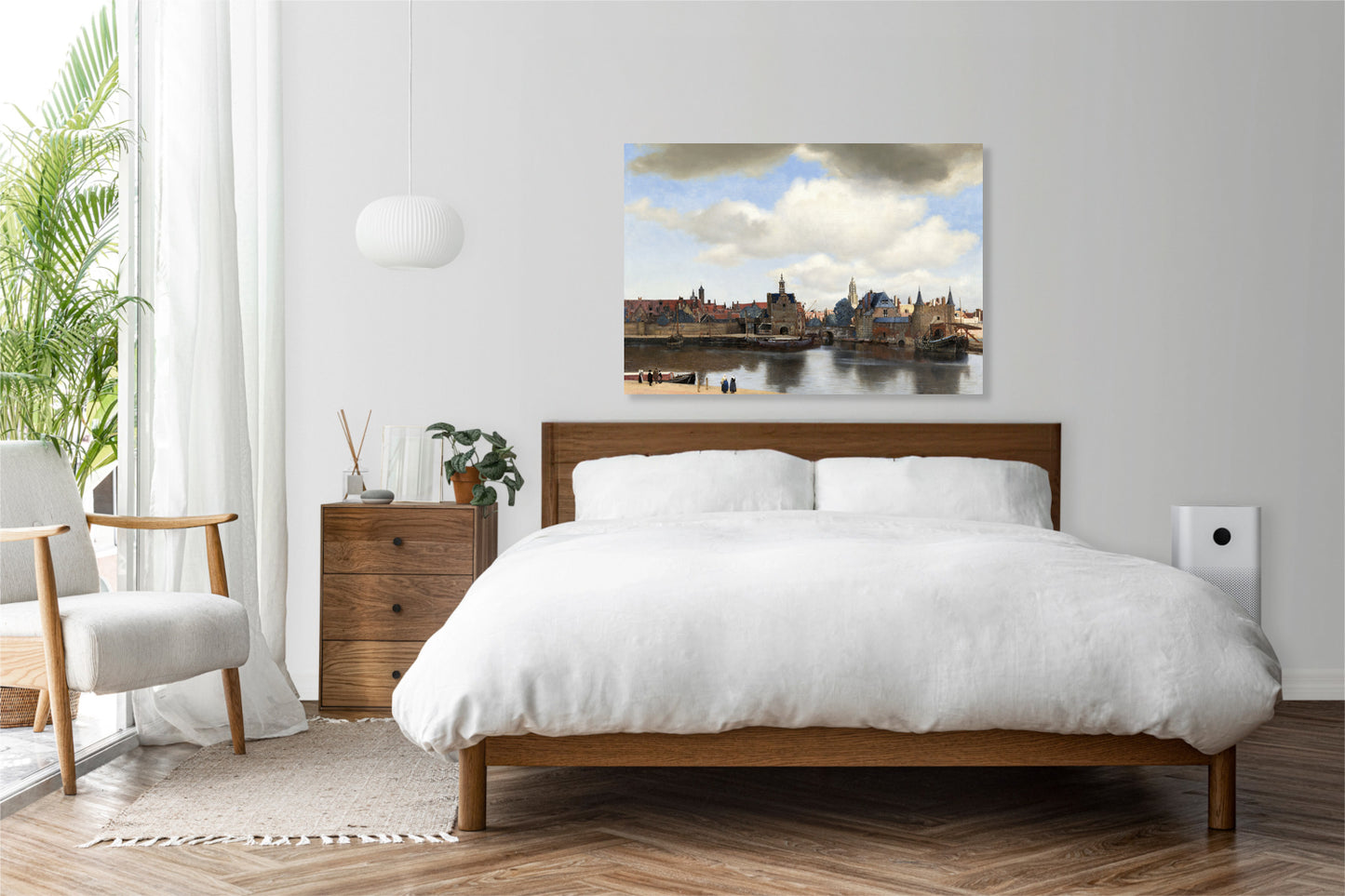 Obraz  View of Delft, Vermeer Vintage do Salonu