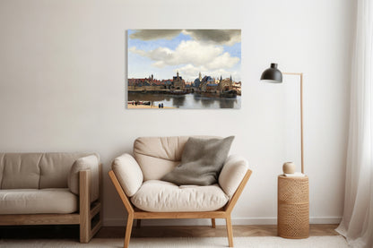Obraz  View of Delft, Vermeer Vintage do Salonu