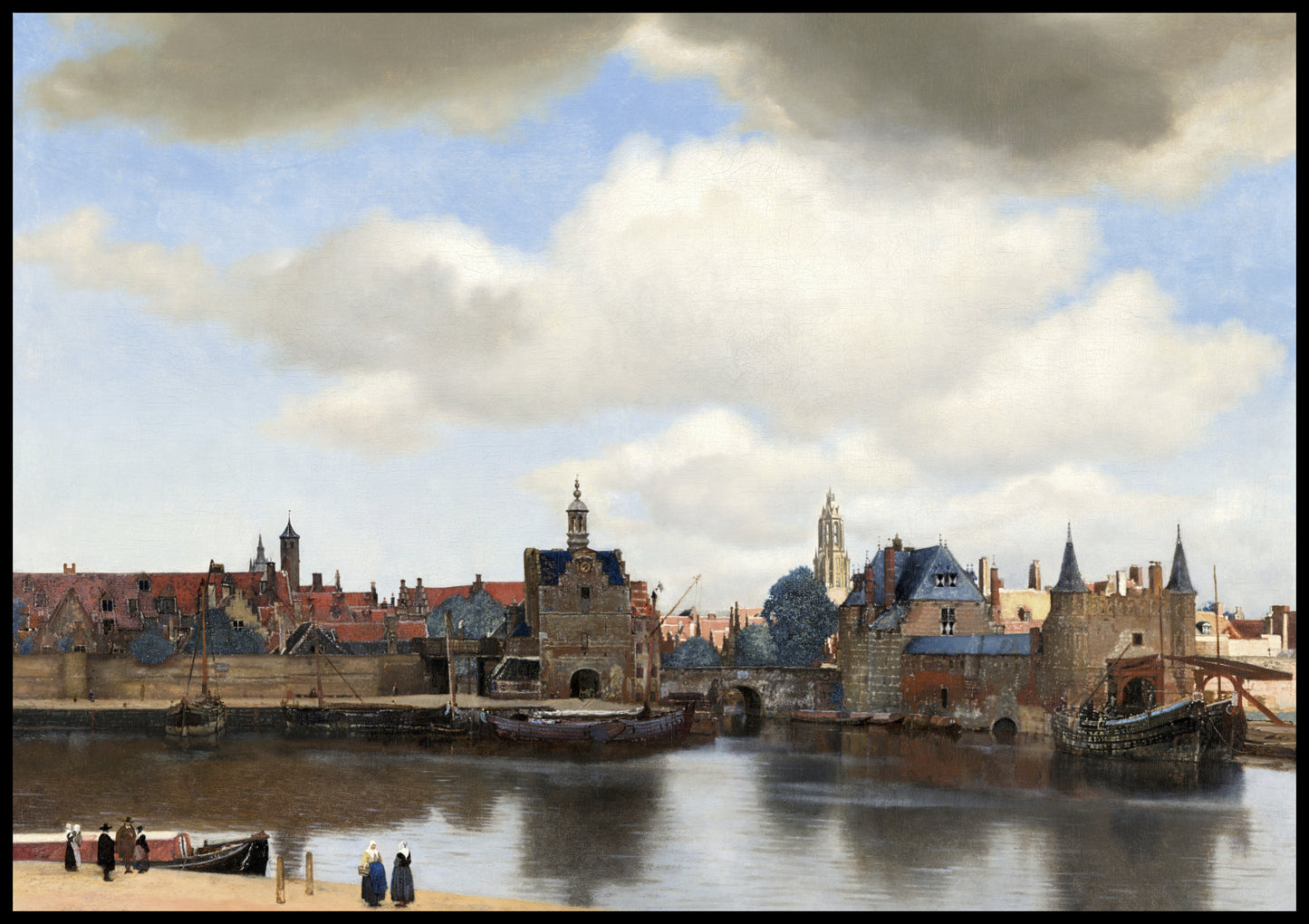 Plakat  View of Delft, Vermeer Vintage do Salonu
