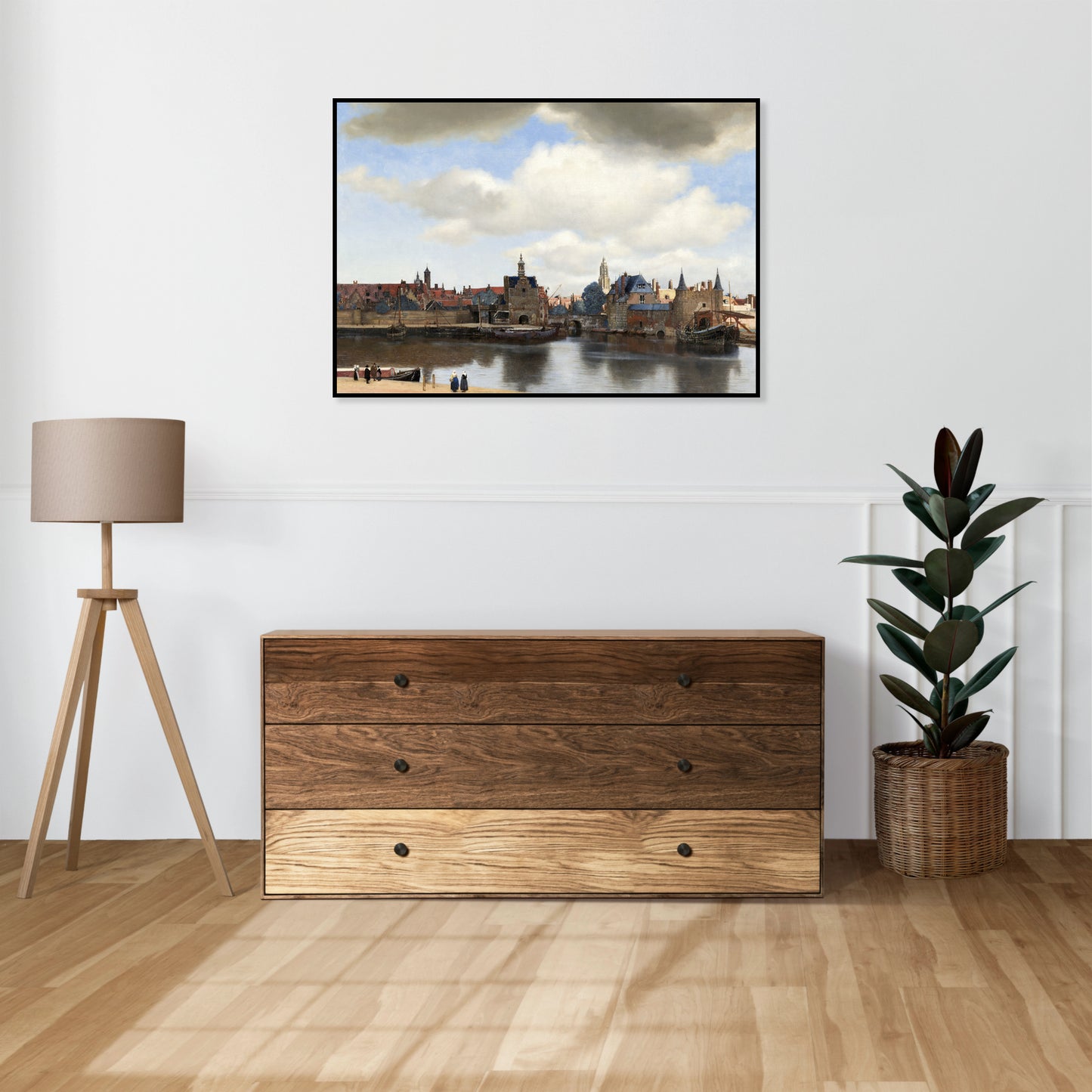 Plakat  View of Delft, Vermeer Vintage do Salonu