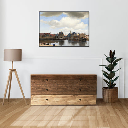 Plakat  View of Delft, Vermeer Vintage do Salonu