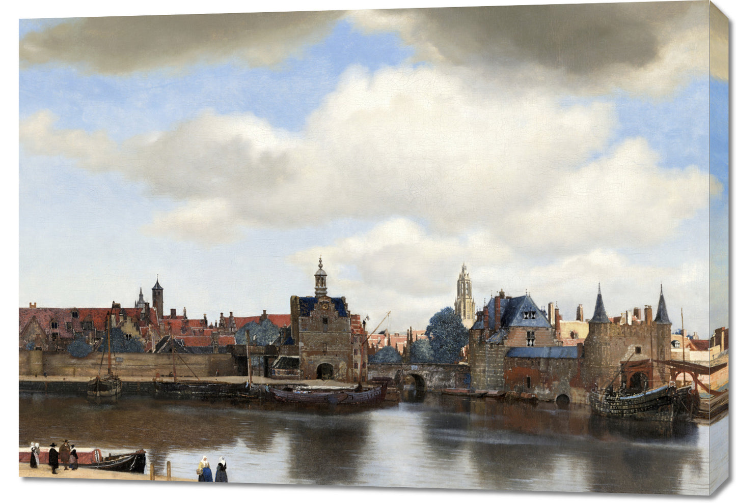 Obraz  View of Delft, Vermeer Vintage do Salonu