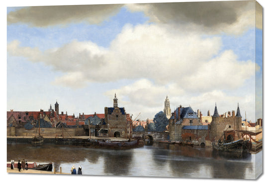 Obraz  View of Delft, Vermeer Vintage do Salonu