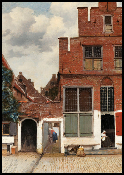 Plakat  The Little Street, Vermeer Vintage do Salonu