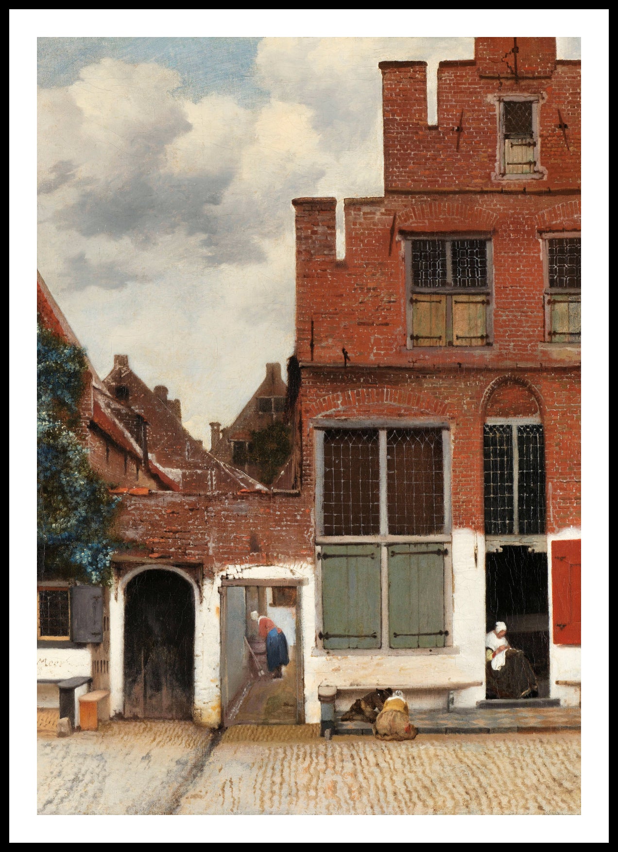 Plakat  The Little Street, Vermeer Vintage do Salonu