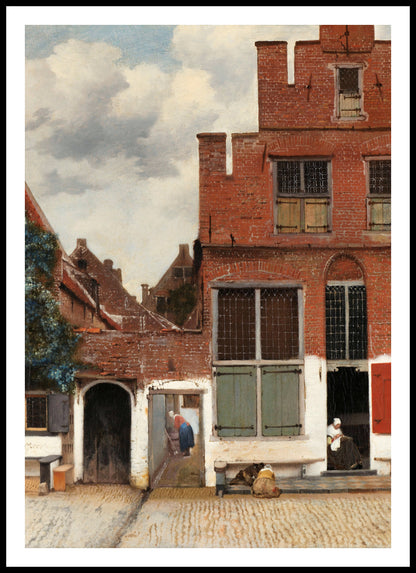 Plakat  The Little Street, Vermeer Vintage do Salonu