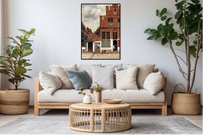 Plakat  The Little Street, Vermeer Vintage do Salonu