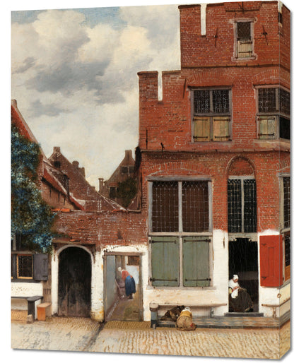 Obraz  The Little Street, Vermeer Vintage do Salonu