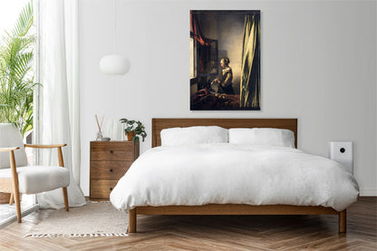 Obraz  Girl Reading a Letter, Vermeer Vintage do Salonu