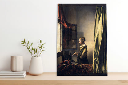 Obraz  Girl Reading a Letter, Vermeer Vintage do Salonu