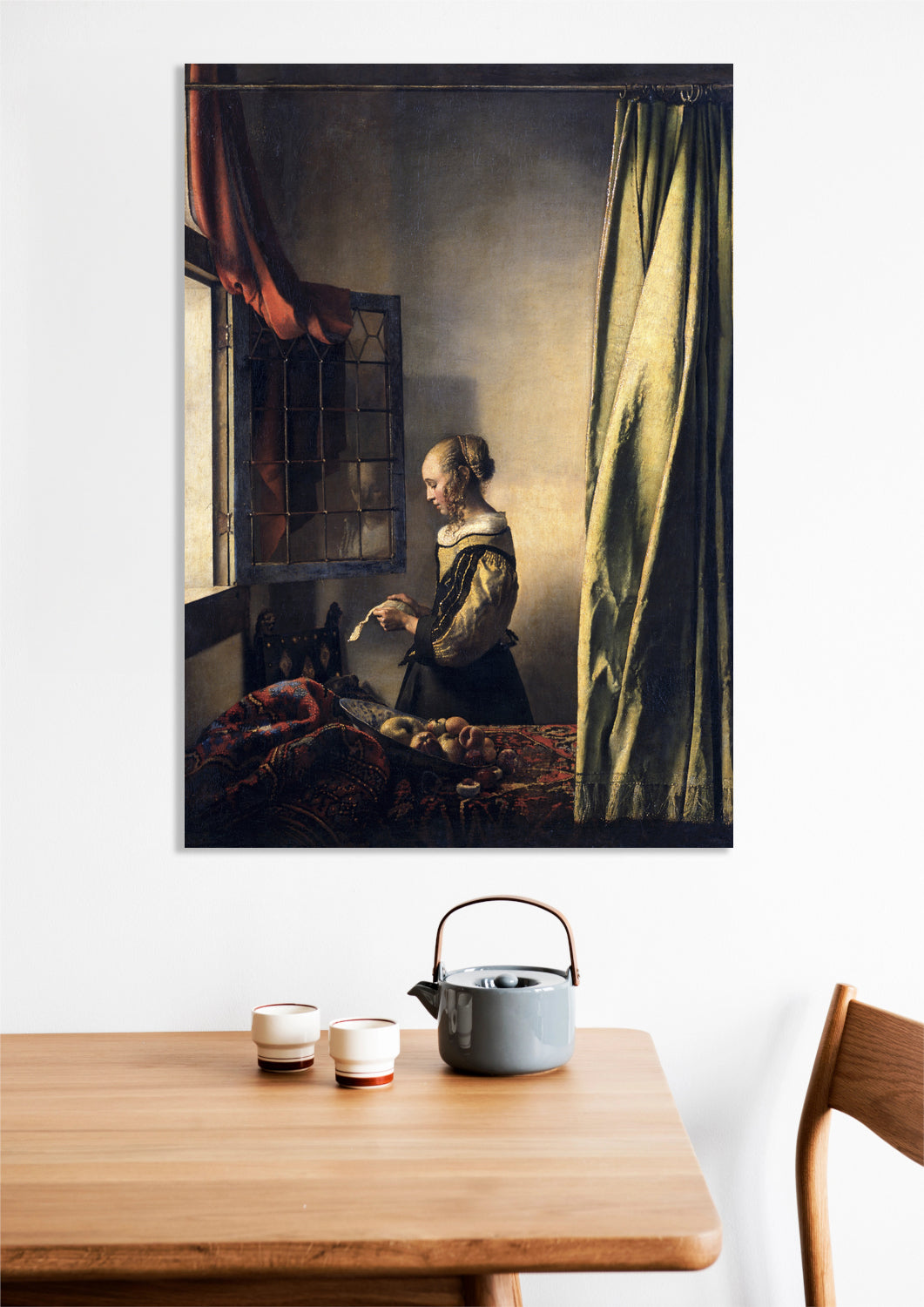 Obraz  Girl Reading a Letter, Vermeer Vintage do Salonu