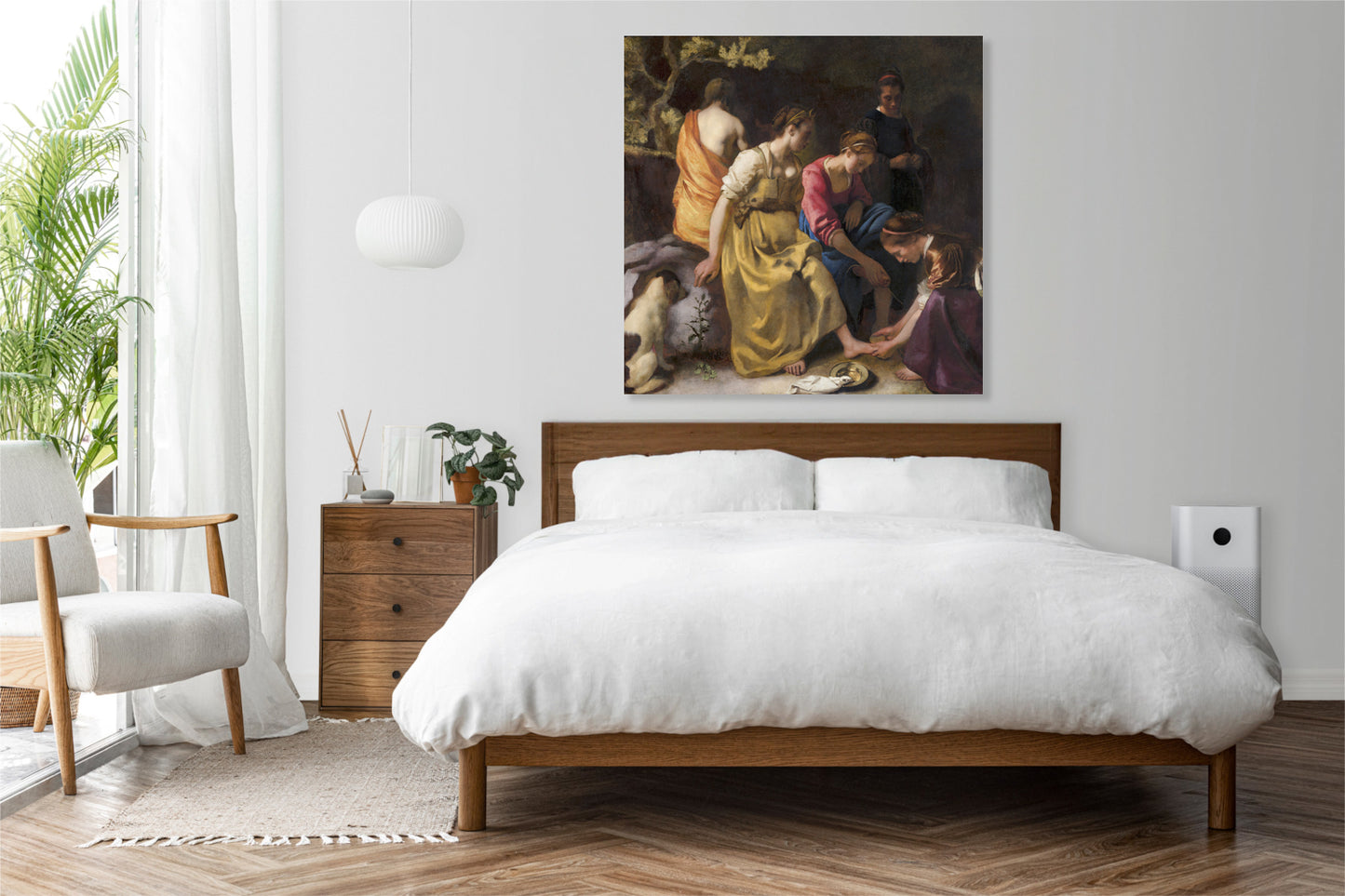 Obraz  Diana and her Nymphs, Vermeer Vintage