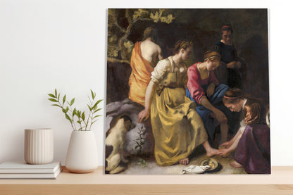 Obraz  Diana and her Nymphs, Vermeer Vintage