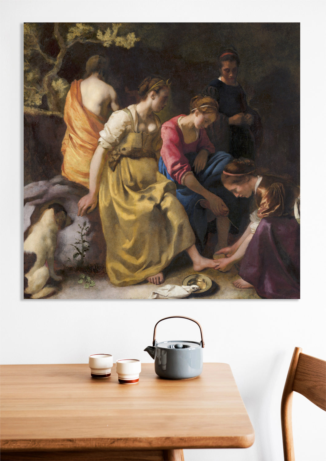 Obraz  Diana and her Nymphs, Vermeer Vintage