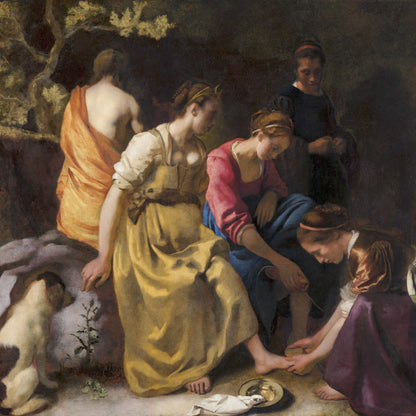 Plakat  Diana and her Nymphs, Vermeer Vintage