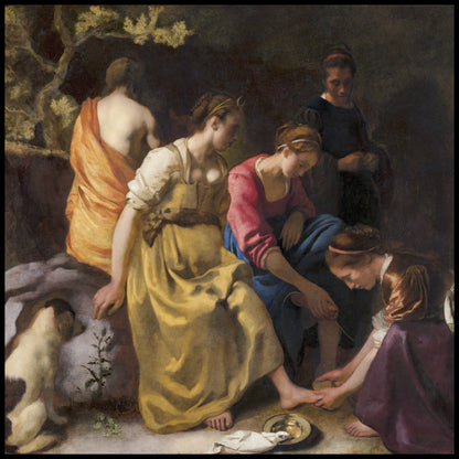 Plakat  Diana and her Nymphs, Vermeer Vintage