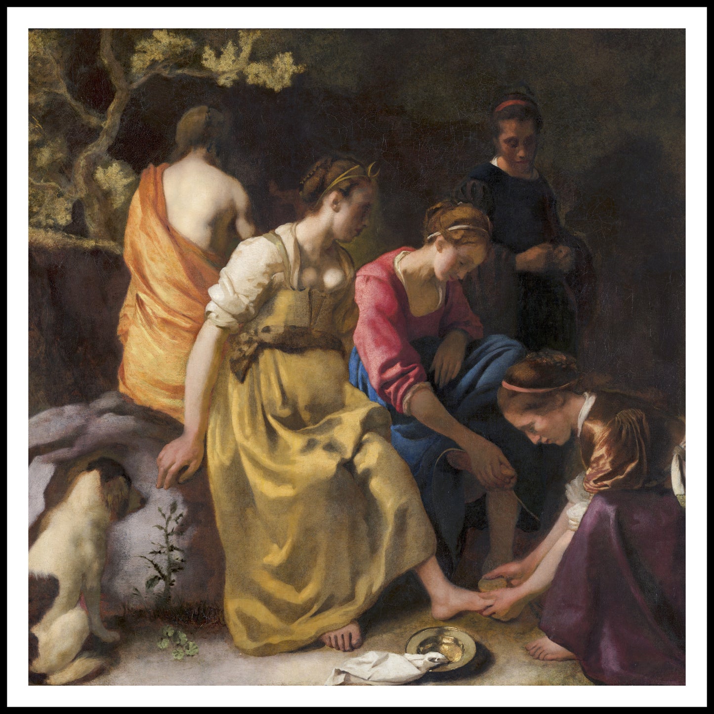 Plakat  Diana and her Nymphs, Vermeer Vintage