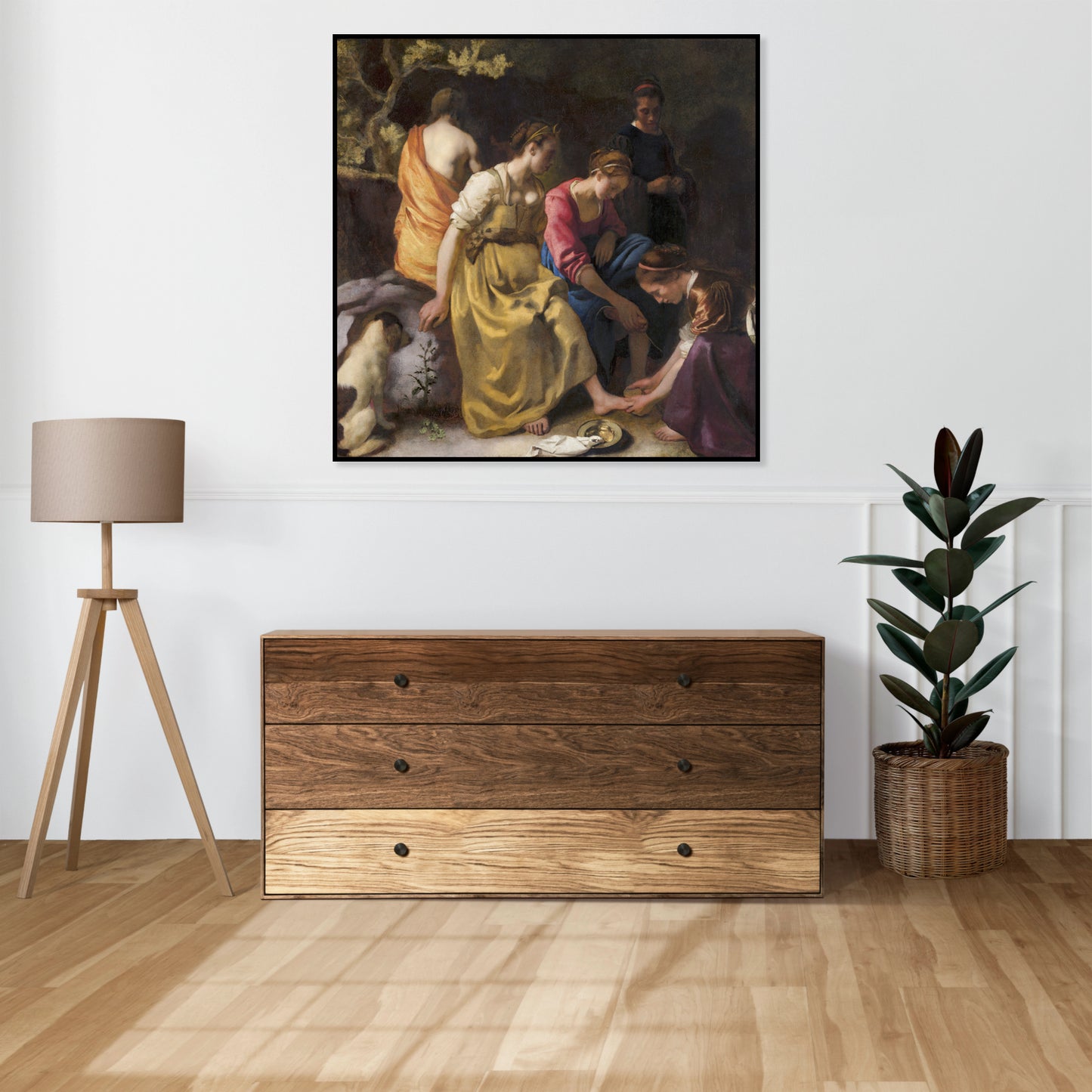 Plakat  Diana and her Nymphs, Vermeer Vintage