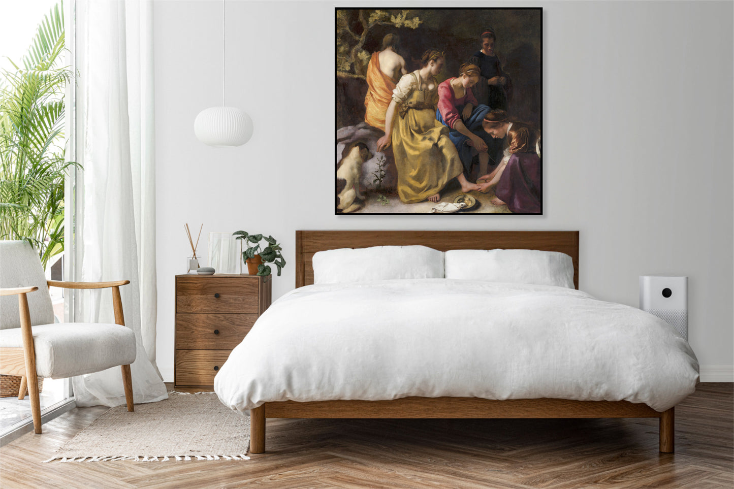 Plakat  Diana and her Nymphs, Vermeer Vintage