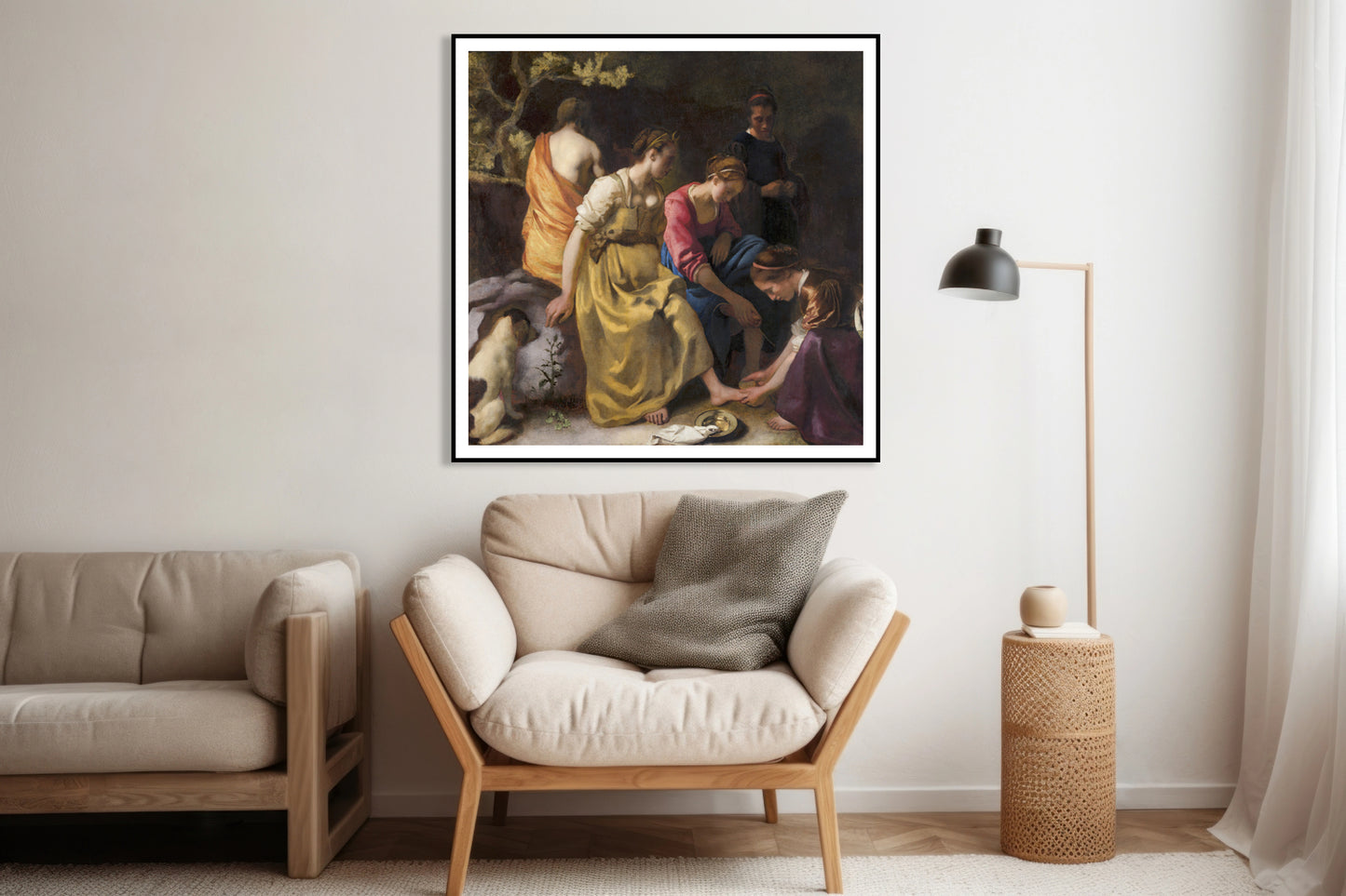 Plakat  Diana and her Nymphs, Vermeer Vintage