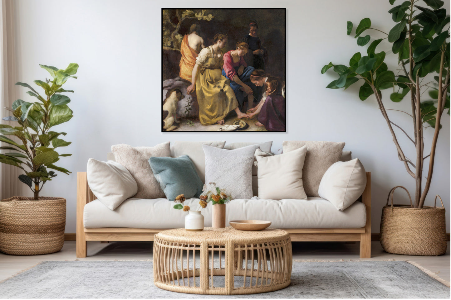Plakat  Diana and her Nymphs, Vermeer Vintage