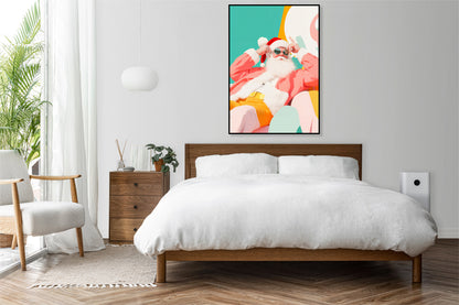 Plakat  Mikołaj Świąteczny Zimowy Boże Narodzenie Święta