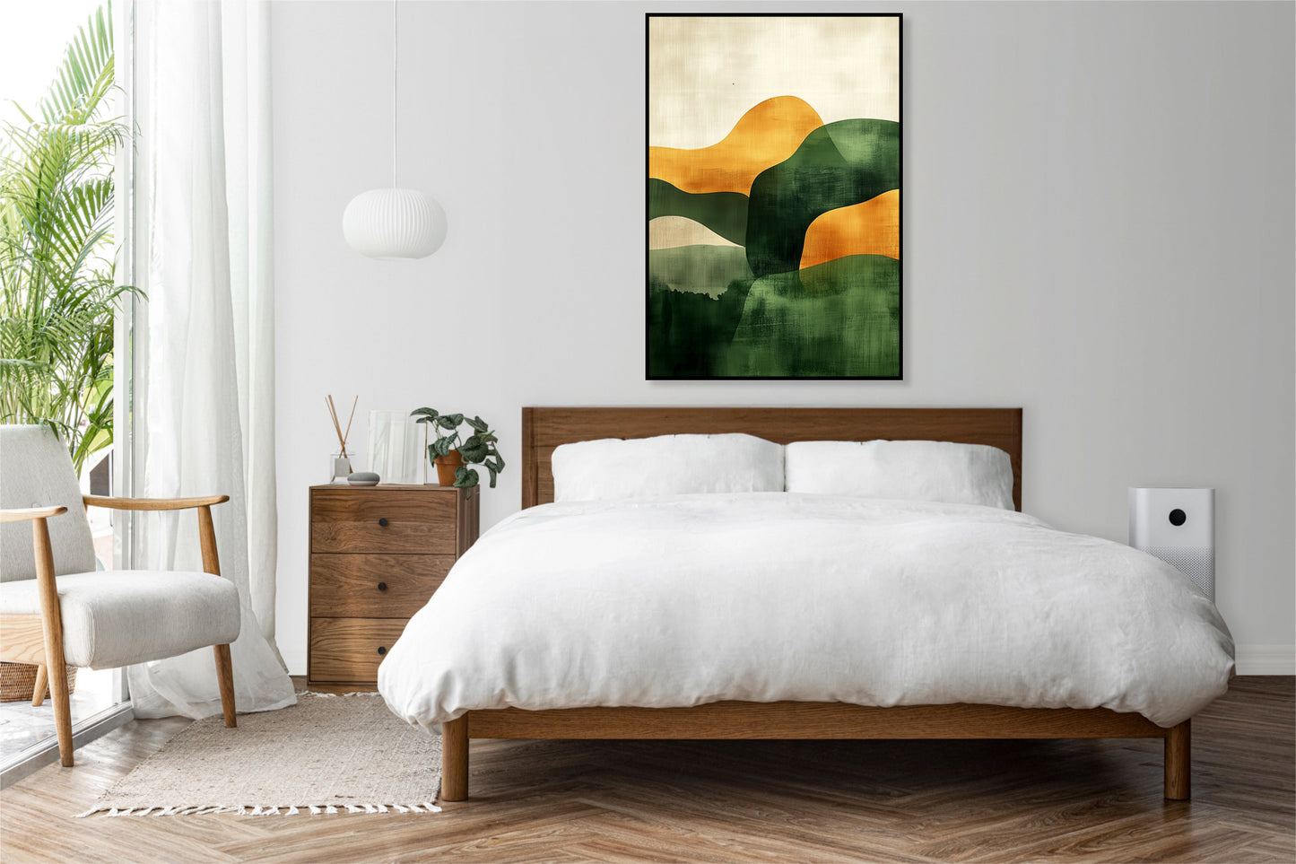 Plakat  Linia Minimalistyczny , Wnętrza Styl Skandynawski