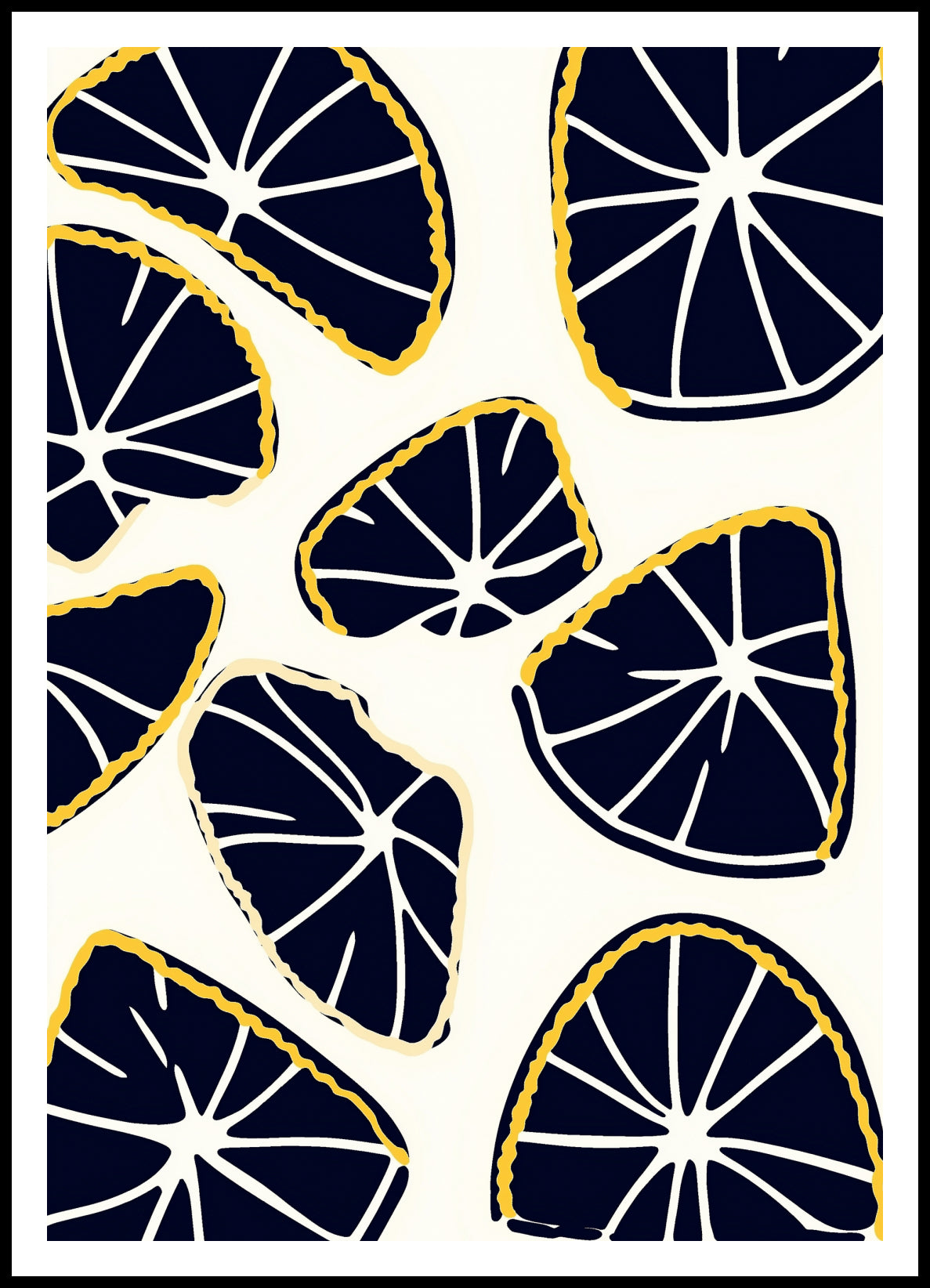 Plakat  Cytrusy Minimalistyczny , Wnętrza Styl Skandynawski, Boho