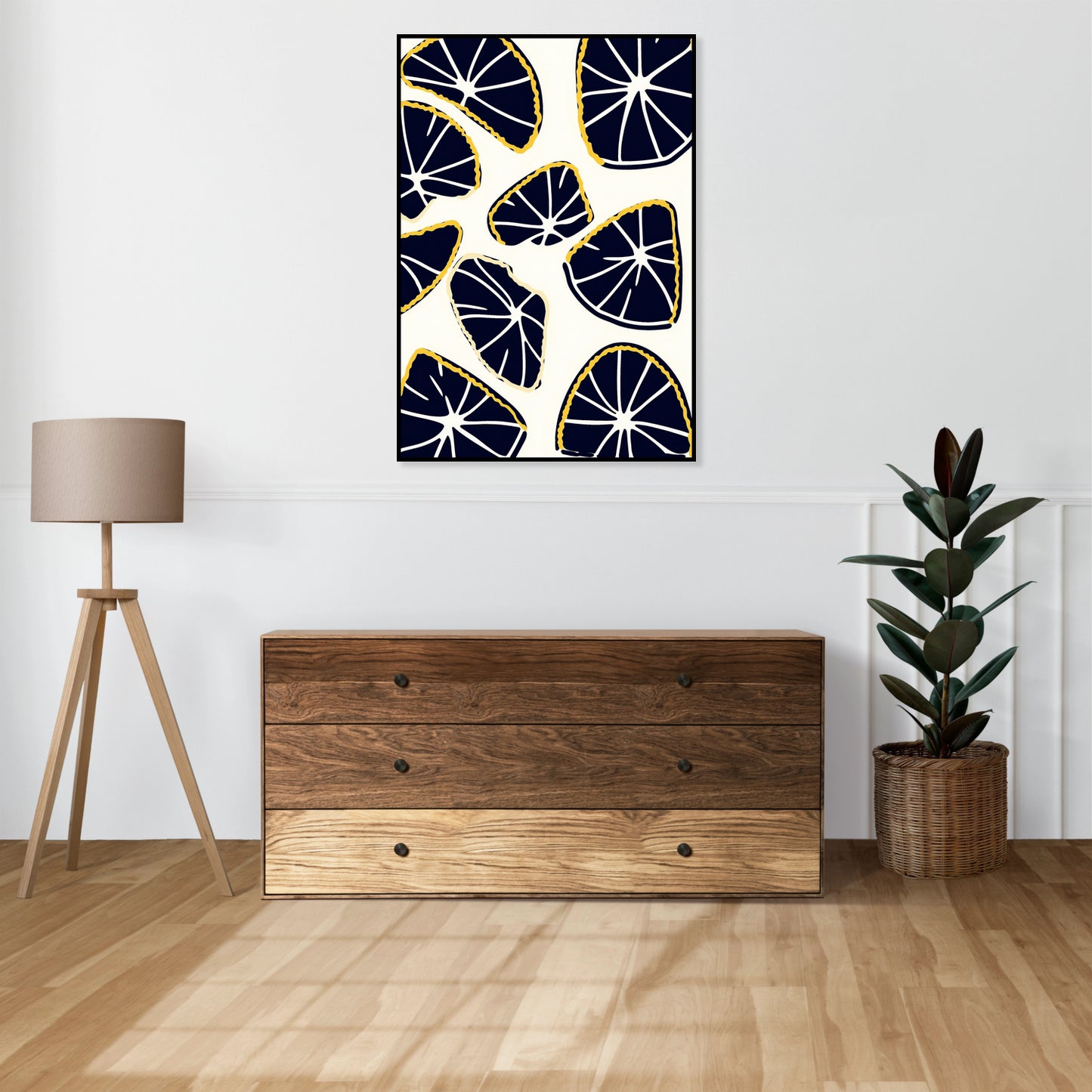 Plakat  Cytrusy Minimalistyczny , Wnętrza Styl Skandynawski, Boho